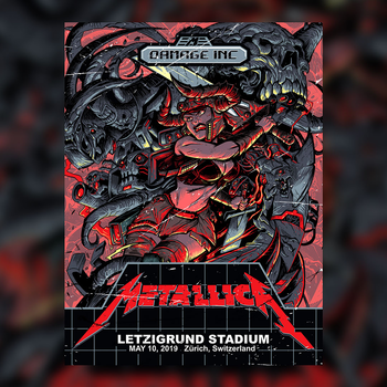 Z&uuml;rich Screen Printed Concert Poster, , hi-res