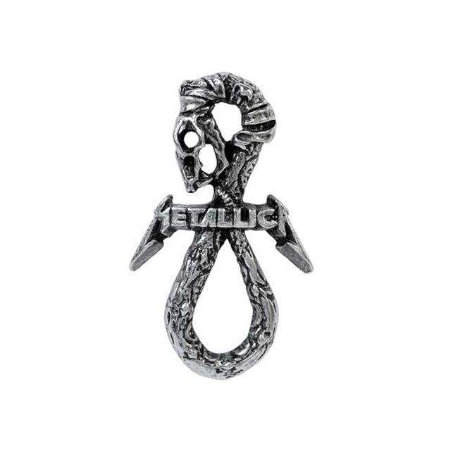 Don't Tread On Me Snake Pewter Pin, , hi-res