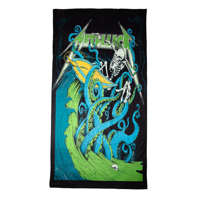 Skeleton Surf Beach Towel, , hi-res