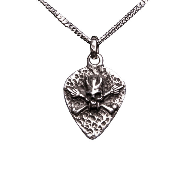 Scary Guy Guitar Pick Necklace, , hi-res