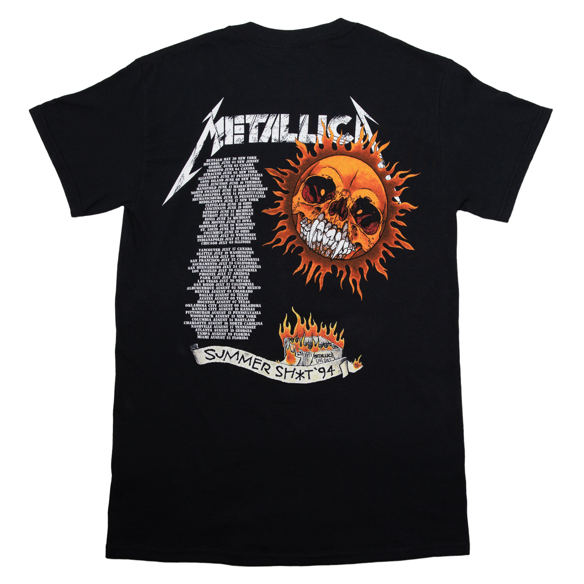 Flaming Skull 1994 Tour T-Shirt | Metallica.com | Metallica.com